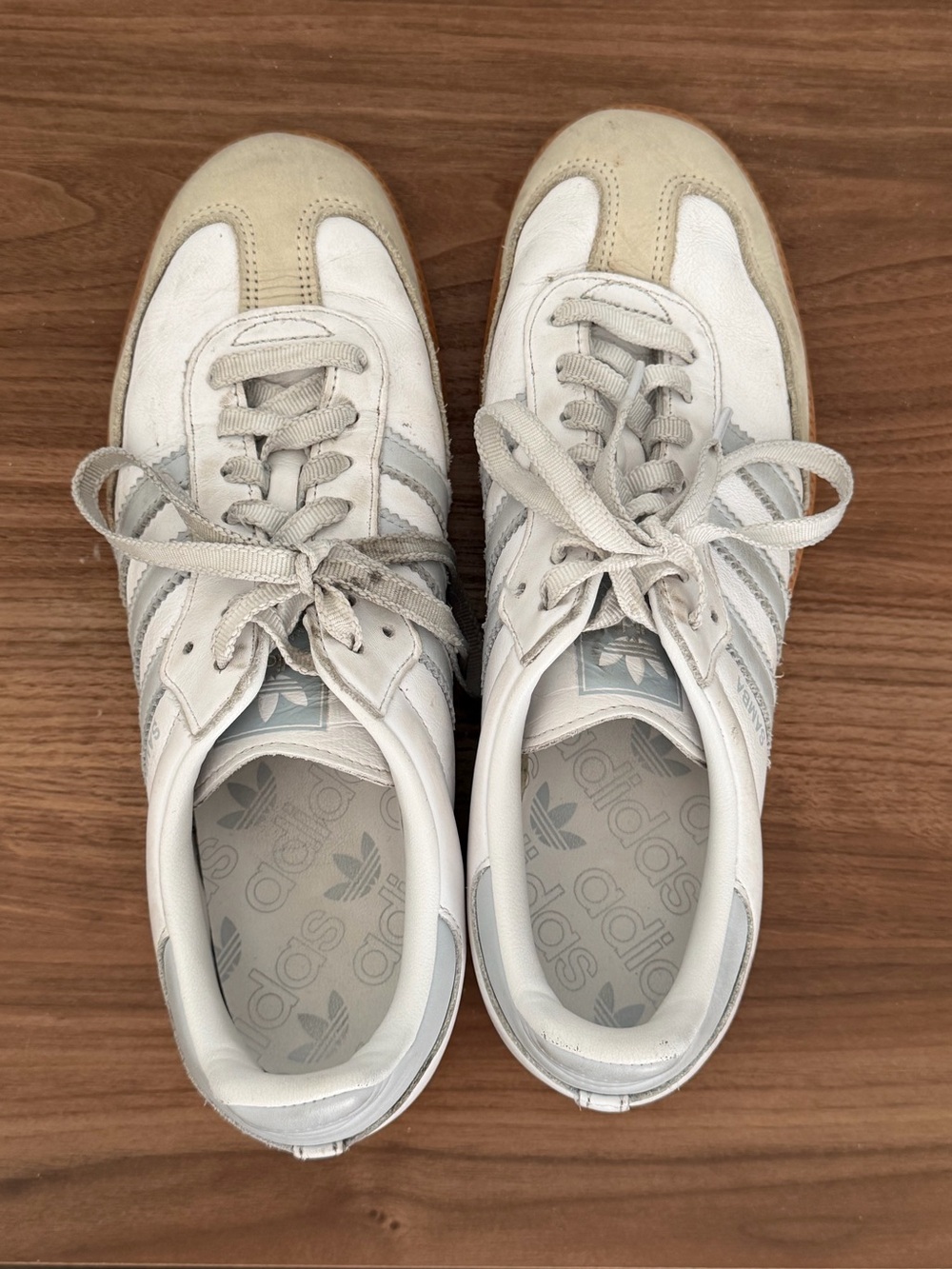 Adidas Samba— white and light grey - Picture 3 of 4